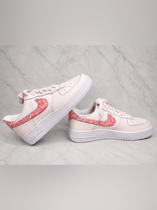 Nike Shoes - Custom Nike Air Force 1 Pink Paisley Crystal Sneakers | Women’s 9.5
